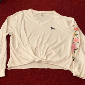 Victoria’s Secret pink v-neck long sleeve